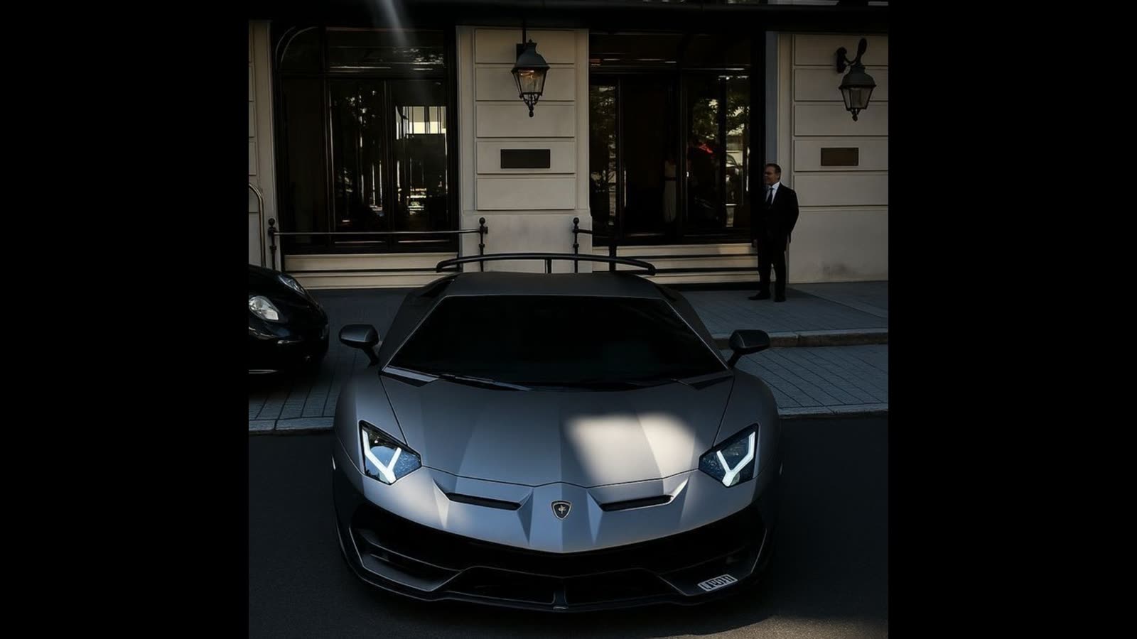 Black Bars result for example 6: the pic cropped square and centered on a black 16:9 canvas